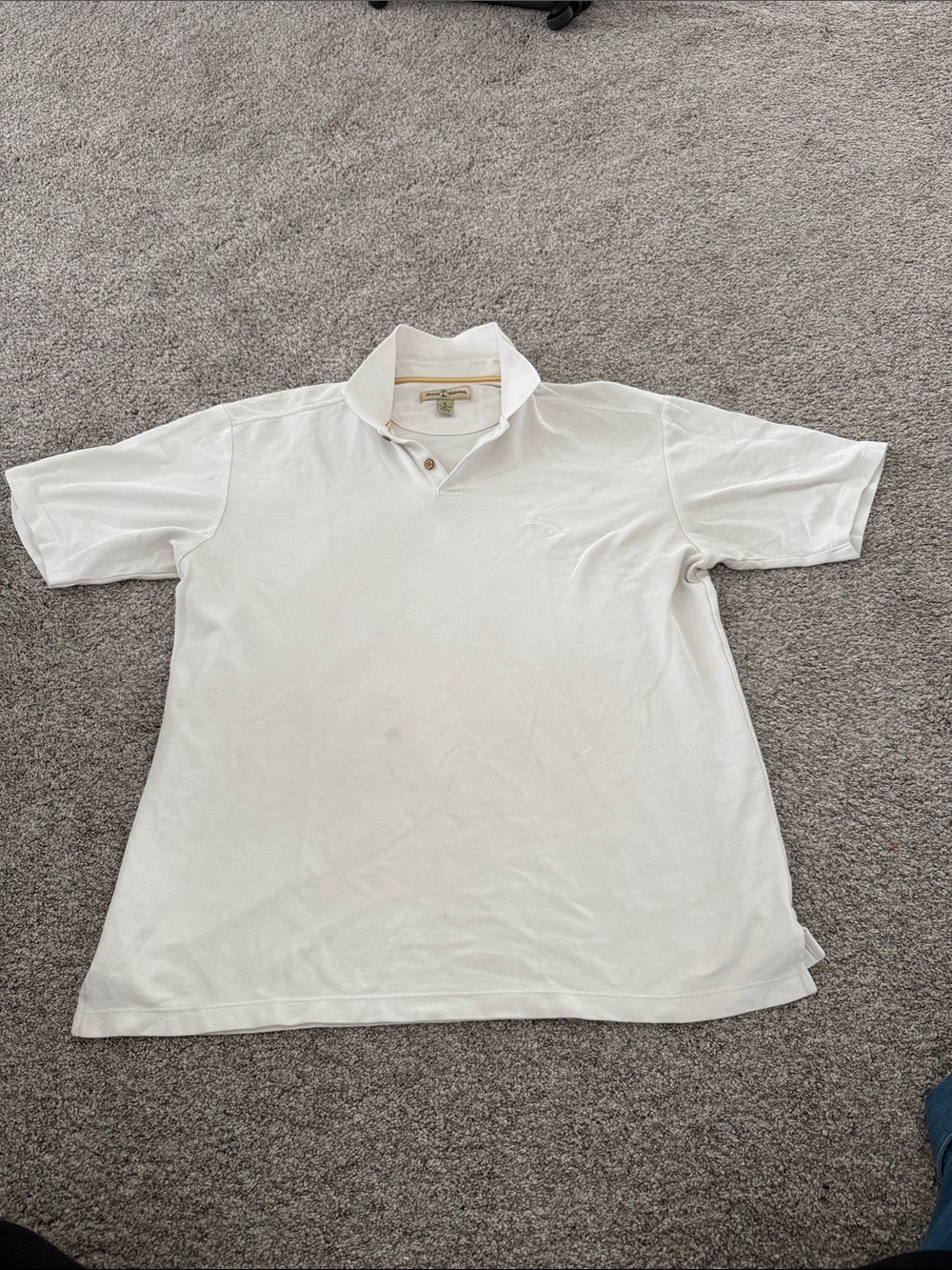 Tommy Bahama Men's White Short-Sleeve Polo XL
